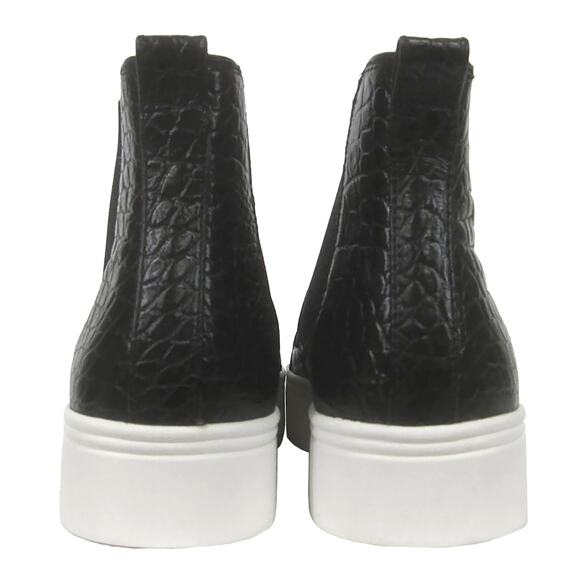 Marc Jacobs Vesey Tennis Shoe 41 EU 11 US New $250 Black Leather Hi-Top Sneaker - Picture 6 of 11